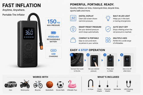 AirVault™ Portable Tire Inflator